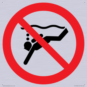 Prohibition: No sub-aqua diving